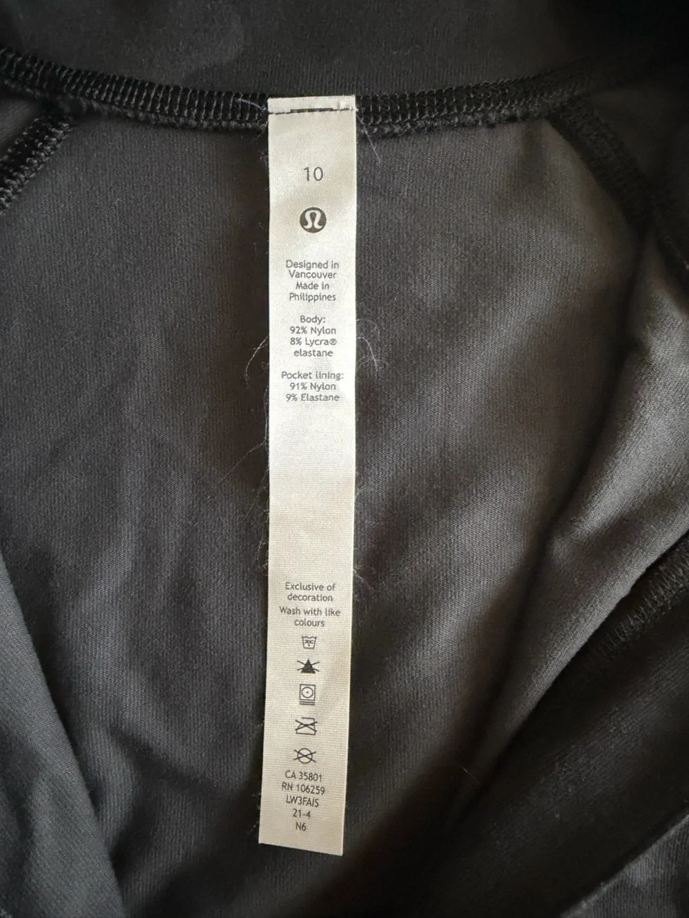 lululemon athletica Black Camo quarter zip pullover